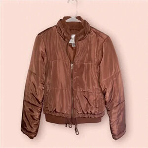 Women's Brown Puffer Jacket
